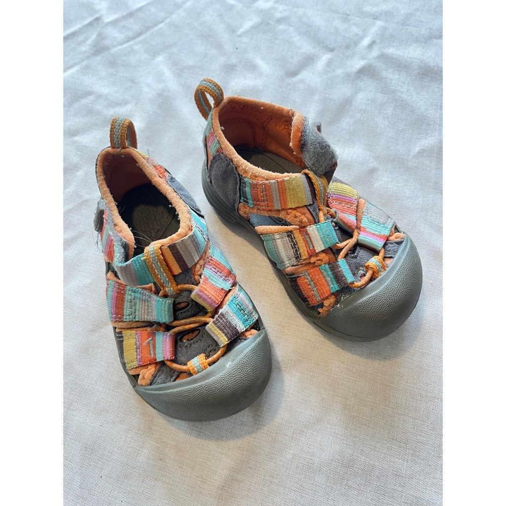Keen Newport H2 Kids Sport Sandals Multi Color Striped Water Shoes Size 4 Tod.